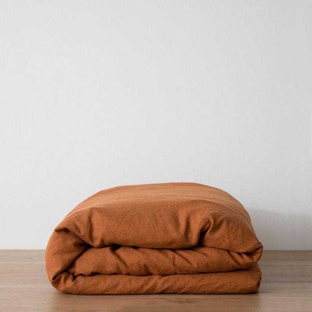 Cultiver Linen Duvet Cover in Cedar