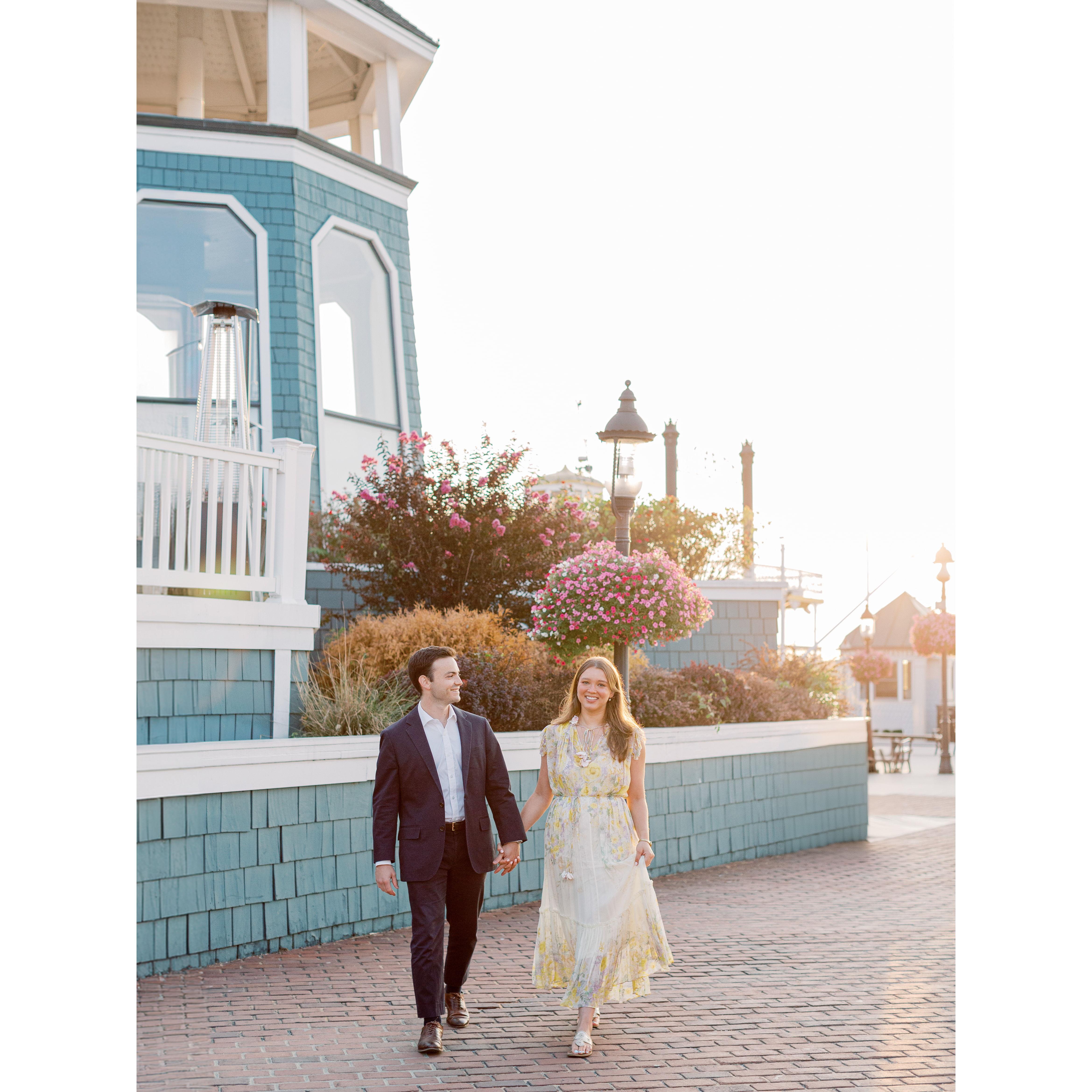 Engagement photo by Molly Lichten, Old Town, Alexandria, August 2024
