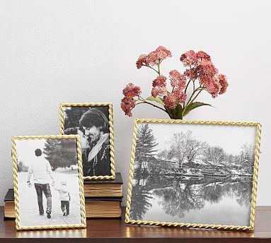 Metal Rope Frames Silver 4x6