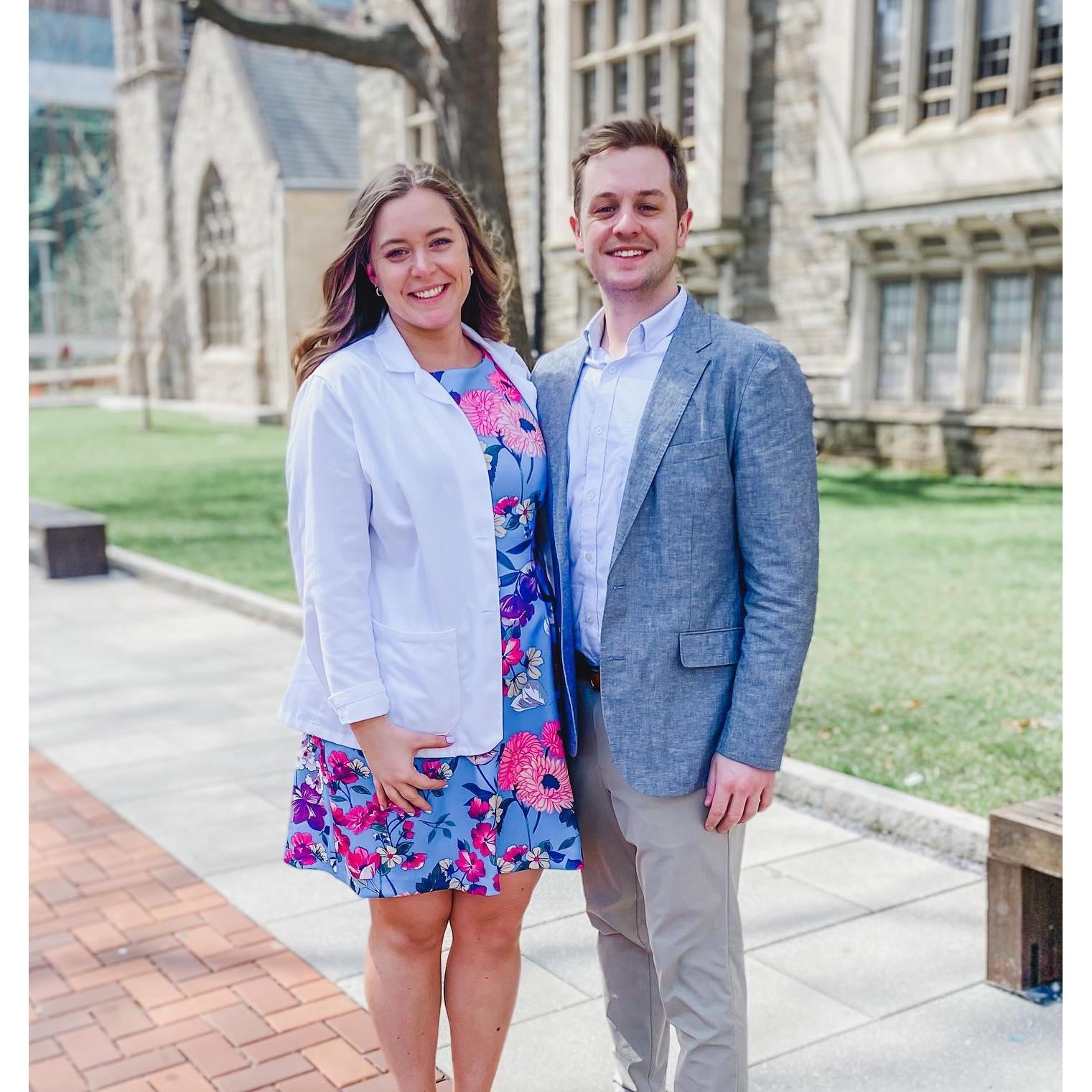 Meg's white coat ceremony