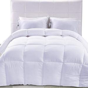 Utopia Bedding Lightweight Comforter, Ultra Soft Down Alternative (White, King) - All Season Comforter - Plush Siliconized Fiberfill Duvet Insert - Box Stitched- by