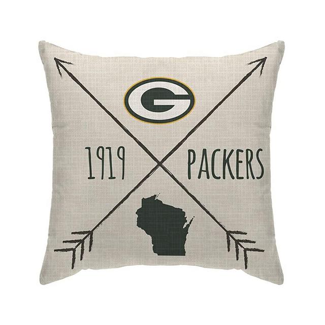 Pegasus Sports Officially Licensed NFL Cross Arrow Decorative Throw Pillow, 18" x 18"