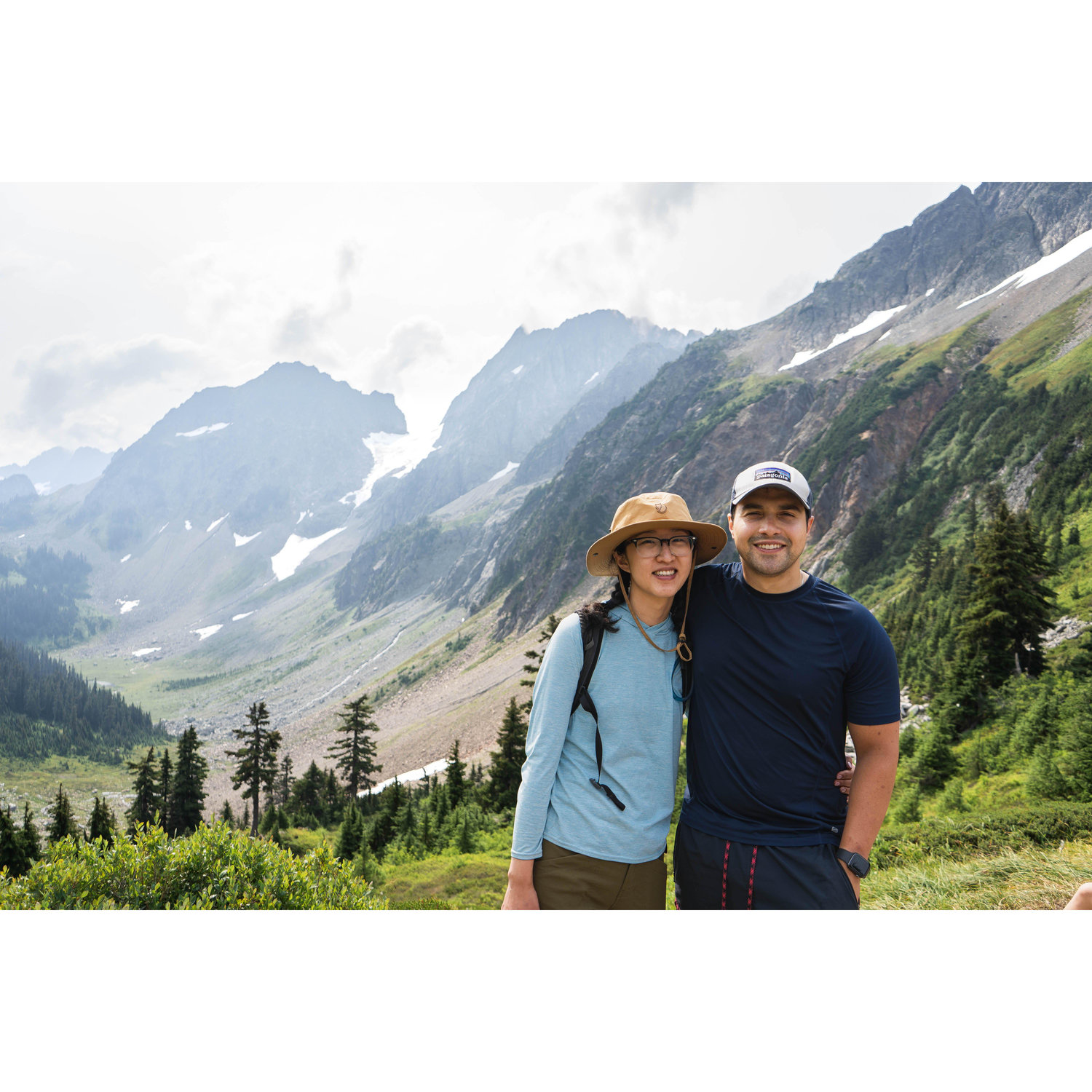 2023 North Cascades trip. What you can't see is that Jose injured his leg for what feels like the 30th time that year and was limping up the mountain