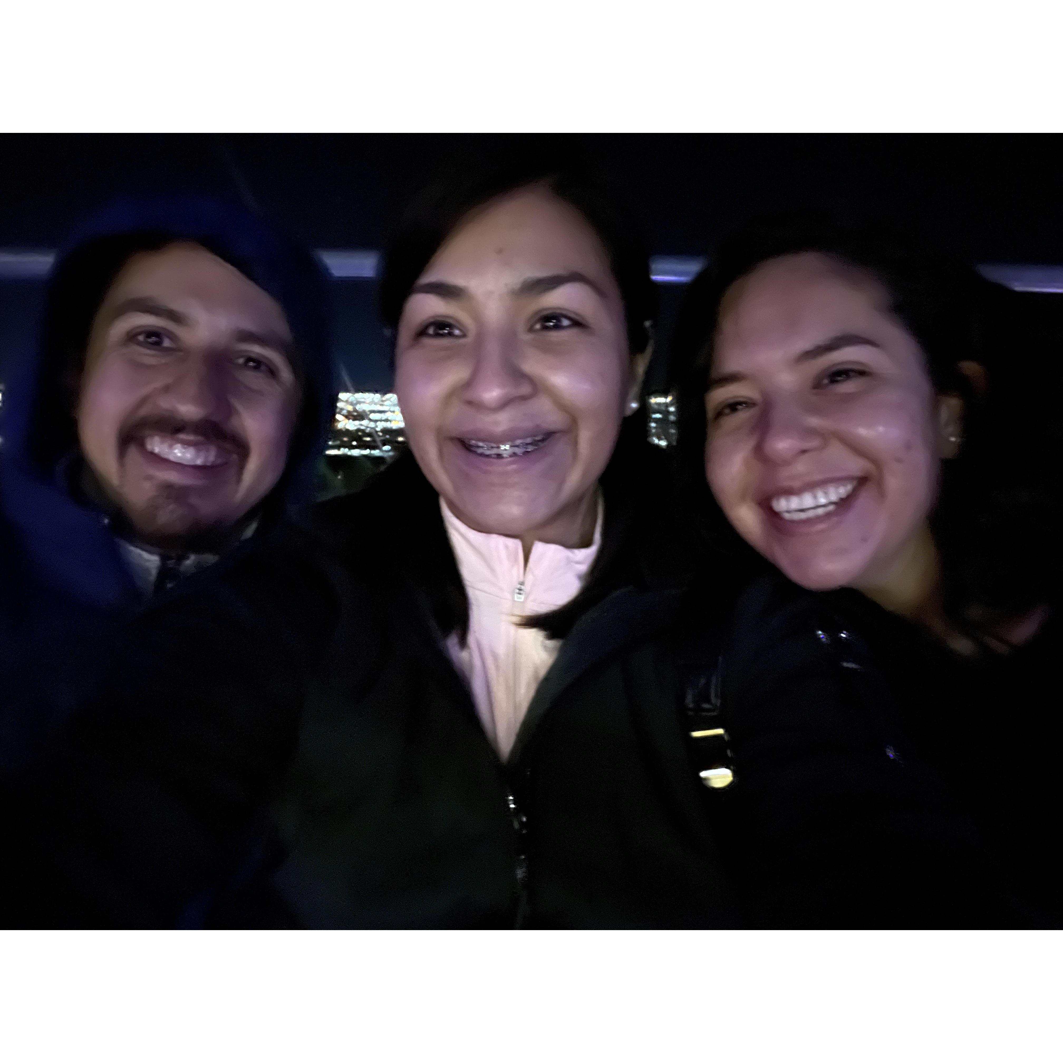 December 2021 - Selena's "Best friends" on a Sky Ride at the Cheyenne Mountain Zoo
