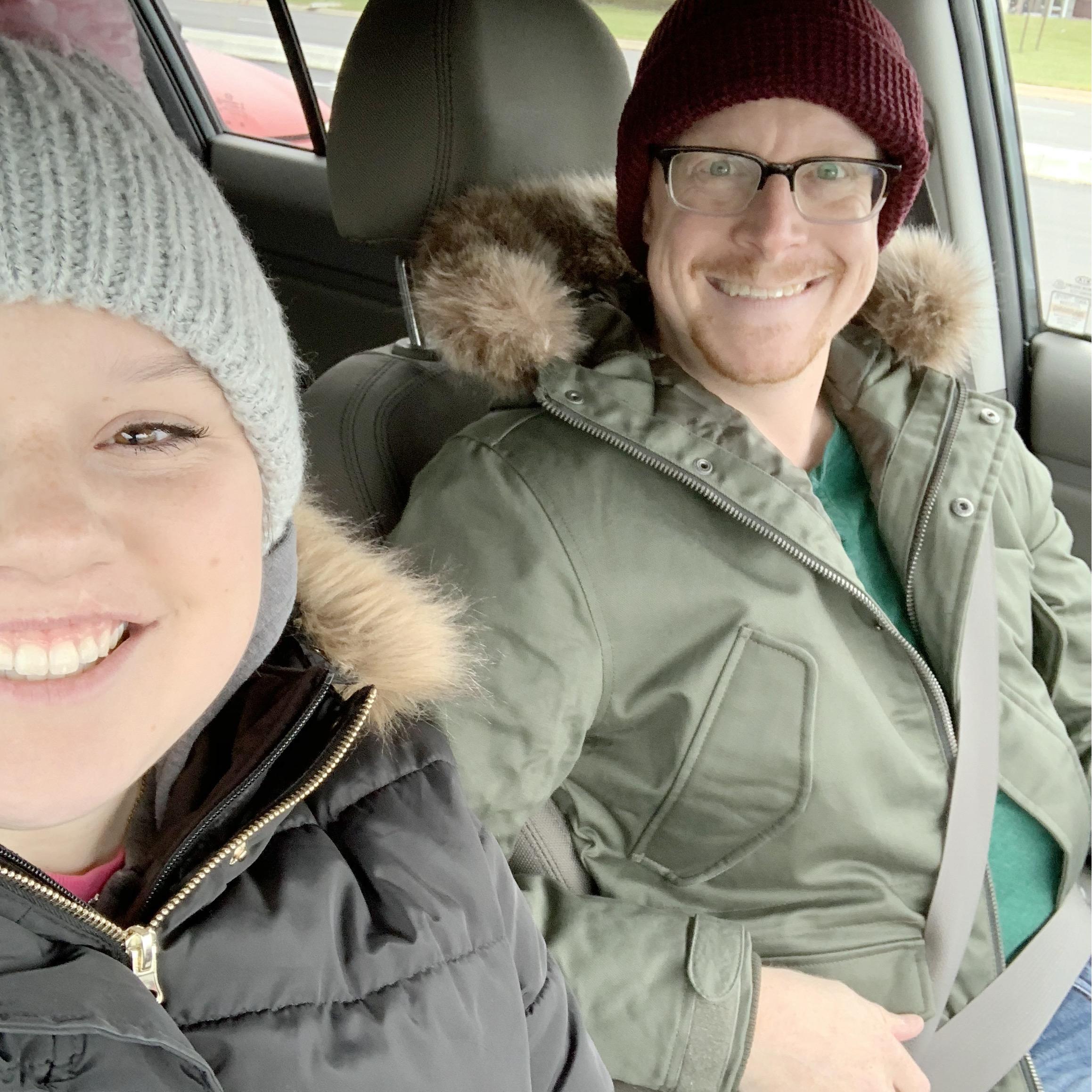 Off to an outdoor event in October, a typical Chicago Fall weather day with temperatures plunging far below freezing!