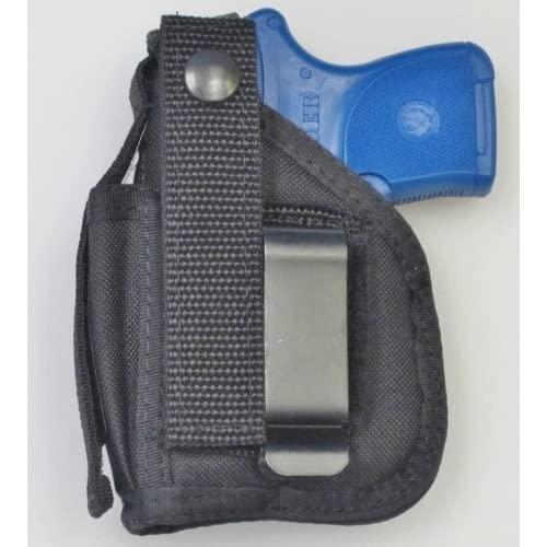 Holster for Ruger LCP & LCP II Pistol with Underbarrel Laser Mounted on Gun - IWB or Belt Use