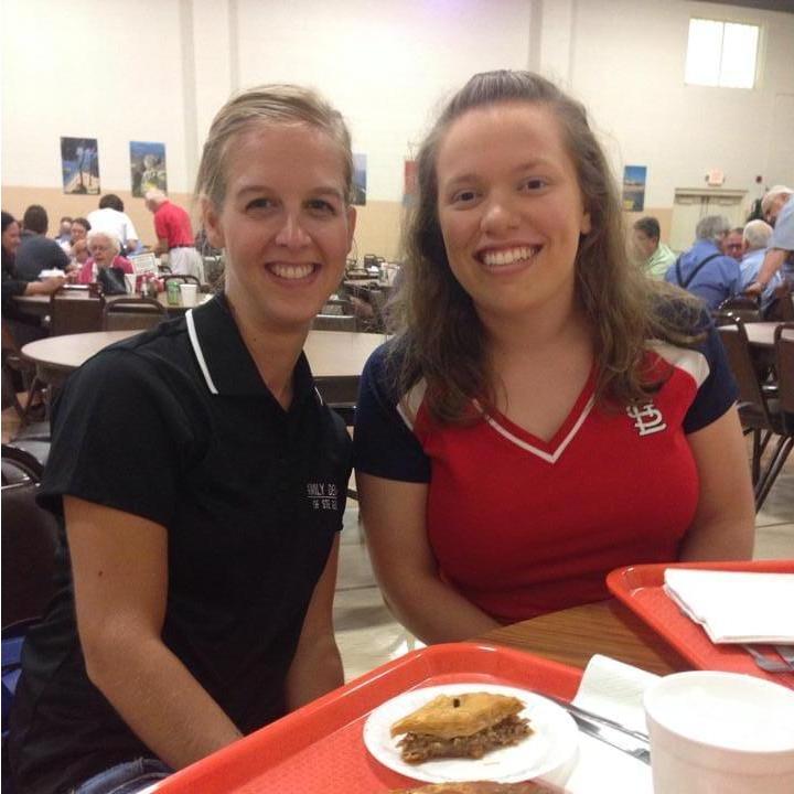 Jenna with matron of honor Amanda