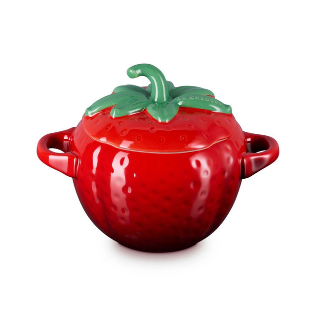 Le Creuset Stoneware 16 oz. Strawberry Mini Cocotte