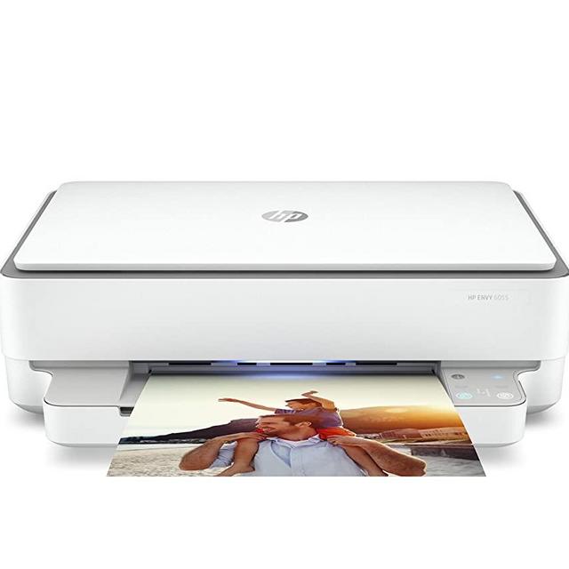 HP ENVY 6055 Wireless All-in-One Printer | Mobile Print, Scan & Copy (5SE16A) (Renewed)