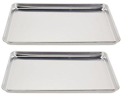 Vollrath (5303) Wear-Ever Half-Size Sheet Pans, Set of 2 (18-Inch x 13-Inch x 1-Inch, Aluminum)