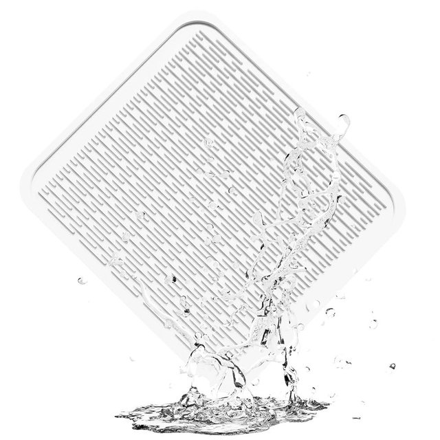 ZLR Silicone Dish Drying Mat for Kitchen Counter, Eco-Friendly Quick Dry Dish Mat, Easy Clean Multi Usage Drying Matt, Heat Resistant Trivet, 16" x 18" XL, Milk White