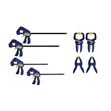 Irwin Tools IRHT83220 QUICK-GRIP Clamp Set, 8 Piece (New Model)
