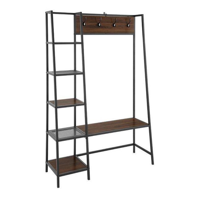 68" Angled Side Hall Tree with Storage - Saracina Home