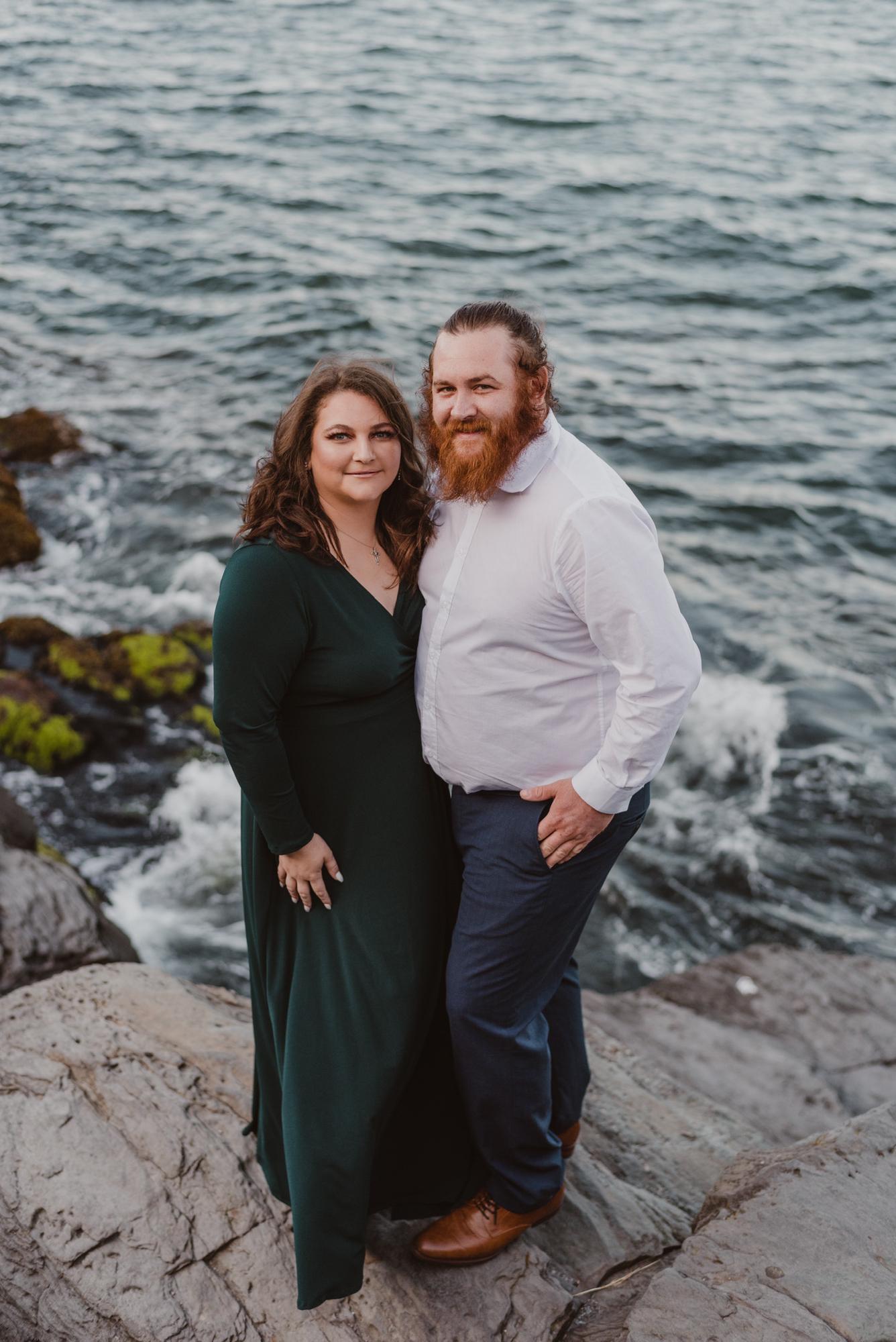 Engagement photo in Newport.