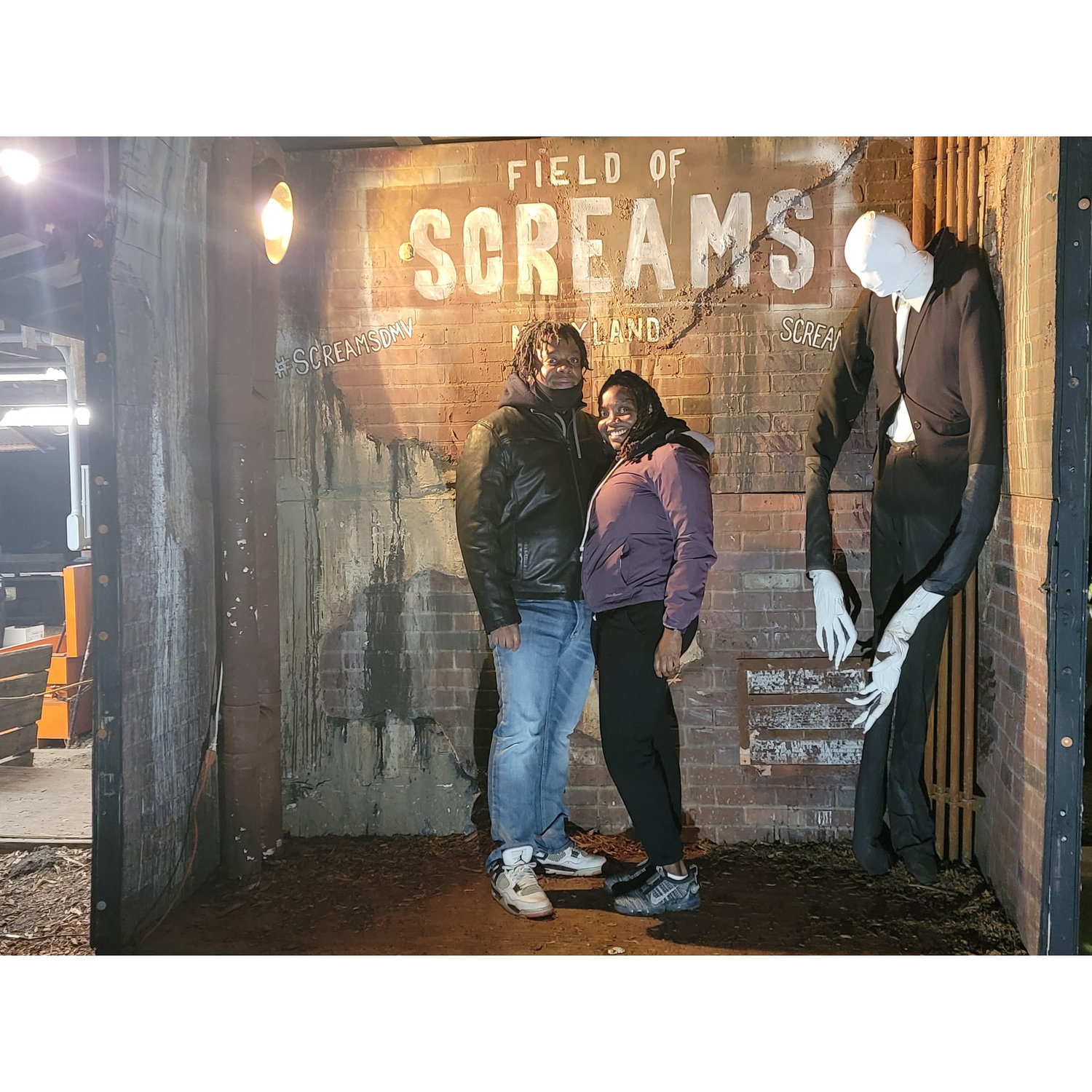 Tiffany & Jullian's first Halloween at Markoff's Haunted Forest