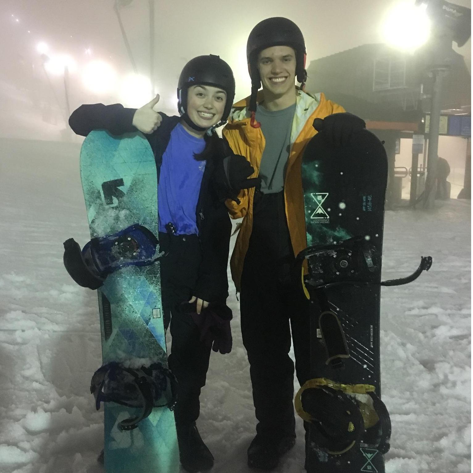 We are that cool snowboarding couple now #thanksappstate