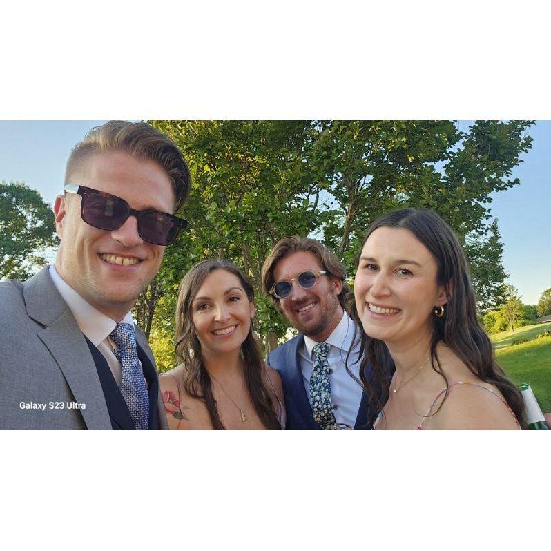 friends at Hil and Joes's wedding in VA