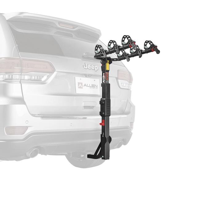 Allen Sports Premier Locking 3-Bicycle Carrier Hitch Mount Bike Rack, QR535