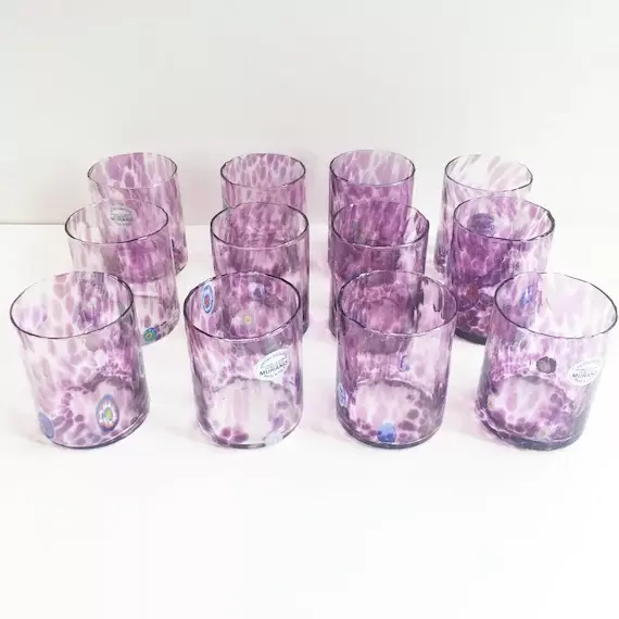 Set of 12 Murano Glasses