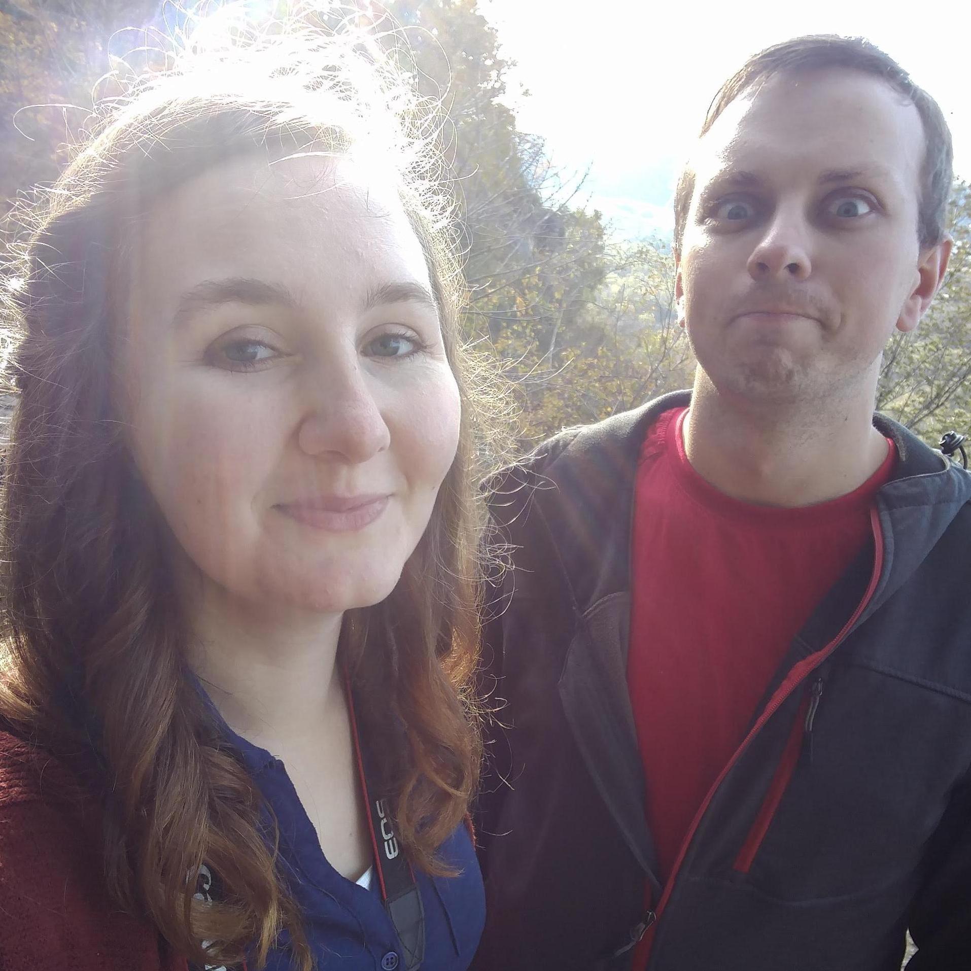 Out hiking Wyalusing State Park. We made a multi-year resolution to hike at every Wisconsin State Park, which we are still actively towards. - October 2018