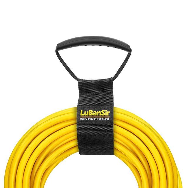 LuBanSir Portable Extension Cord Holder and Organizers - 2" x 17" (2 Pack) High-Density Weave Storage Straps with Carrying Handle for Garden Hose Storage and Garage Tool Organization
