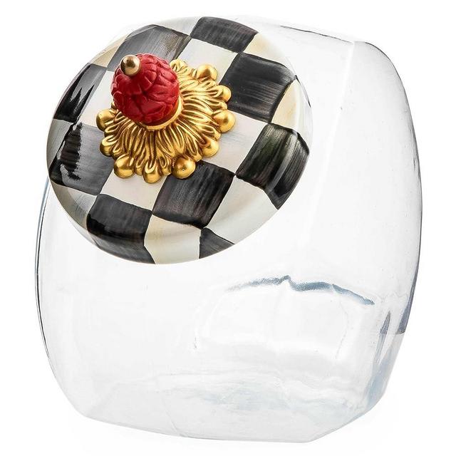 MACKENZIE-CHILDS Sweets Jar with Courtly Check Enamel Lid