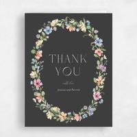 Grey Wedding Thank You - Liana Portrait