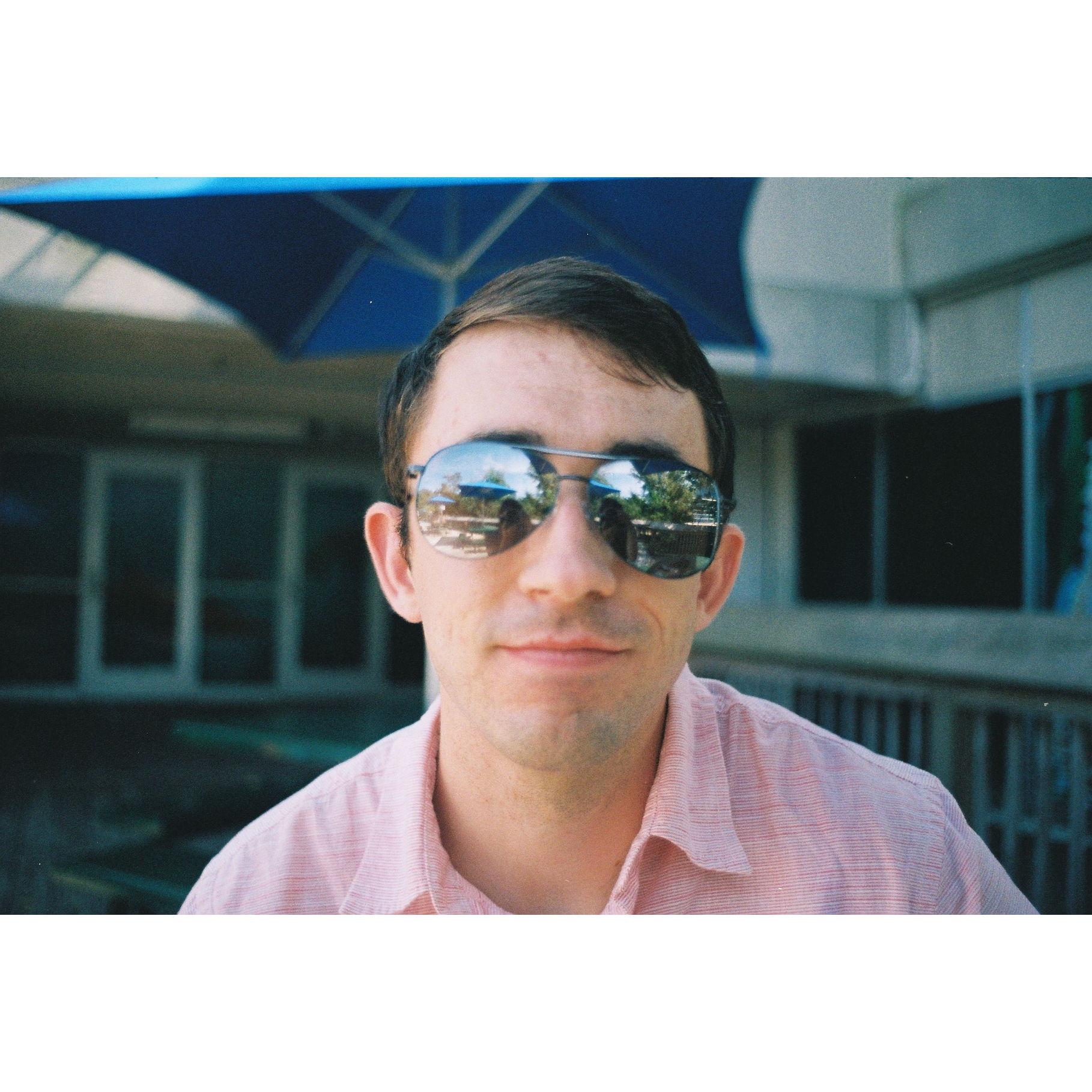 Our first trip together! - Wilmington, NC (if you look closely, you can see us both)