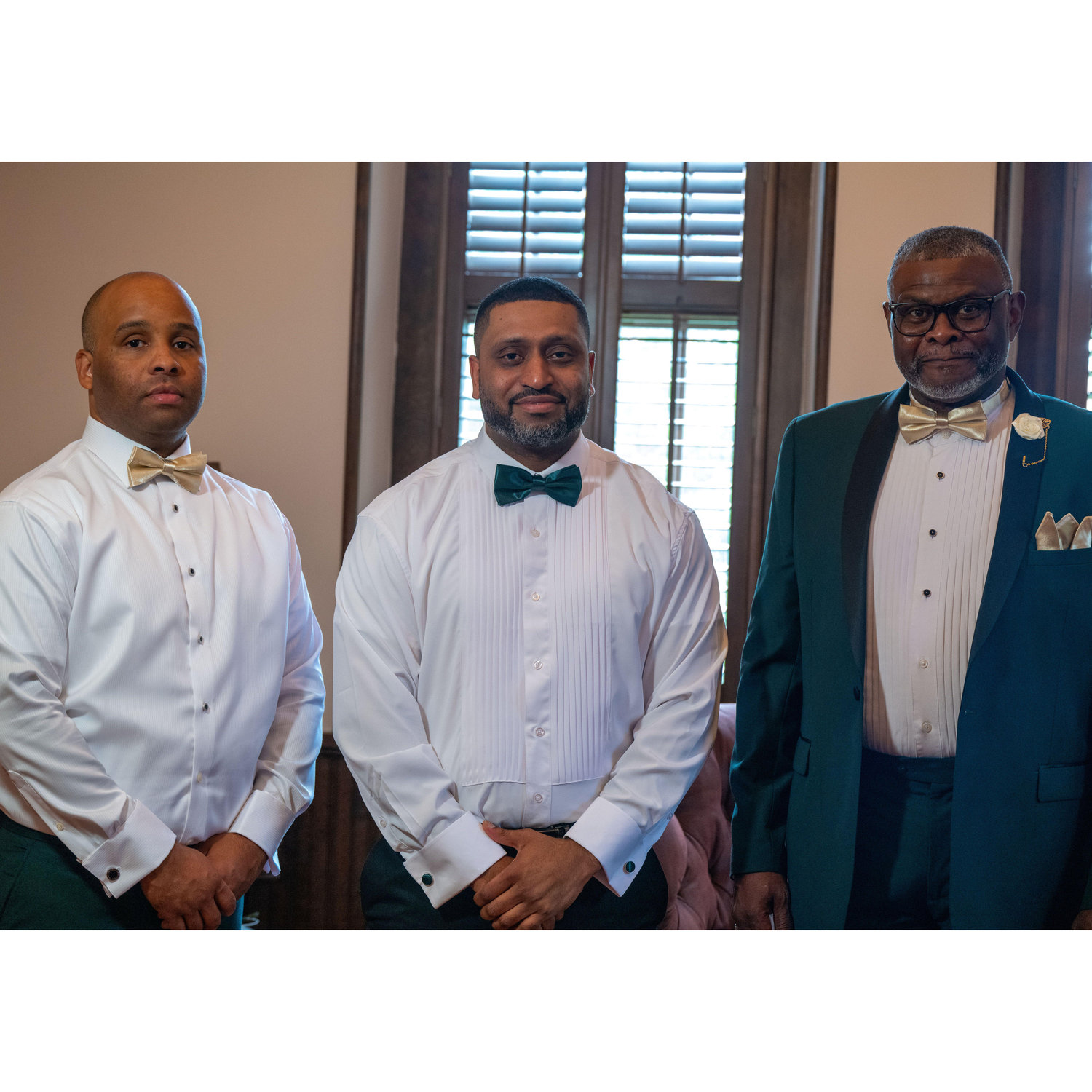 Groom party getting ready