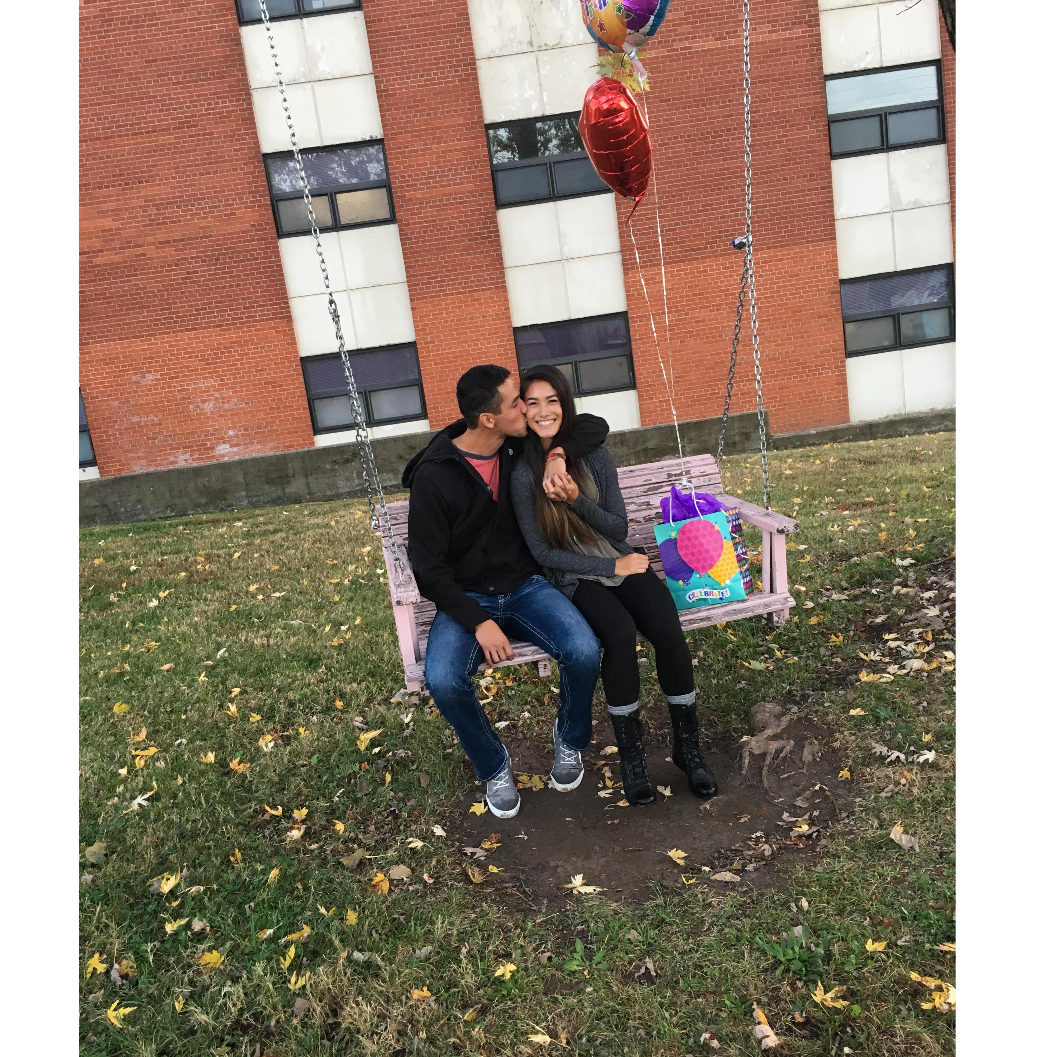 Richard truly spoiled Bri like crazy on her birthday, 11.8.2016