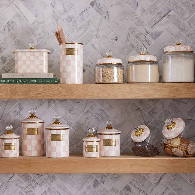 MacKenzie-Childs, Rosy Check Canister | Zola