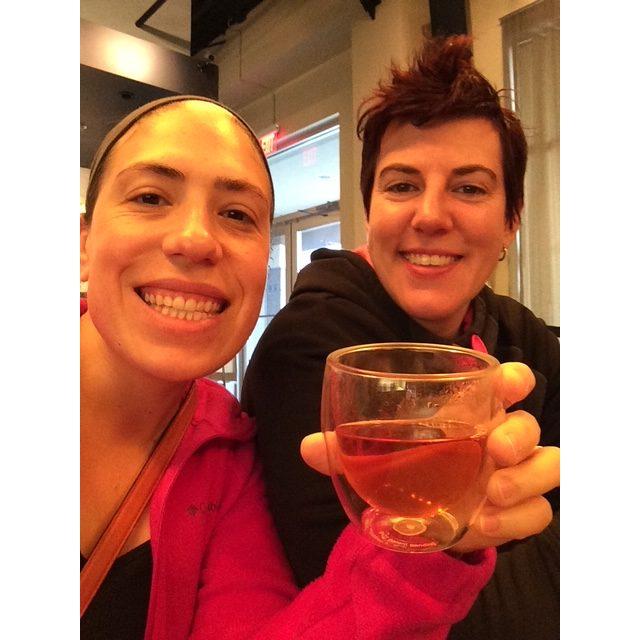 A lovely cup of tea while we wait for a couples massage!