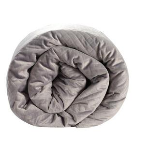 BlanQuil Quilted Weighted Blanket (Grey, 15lb)