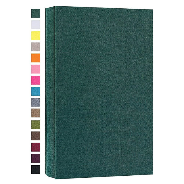 potricher Photo Picture Album for 4x6 300 Horizontal Photos Linen Cover Small Capacity Photo Book Album for Family Wedding Baby Anniversary