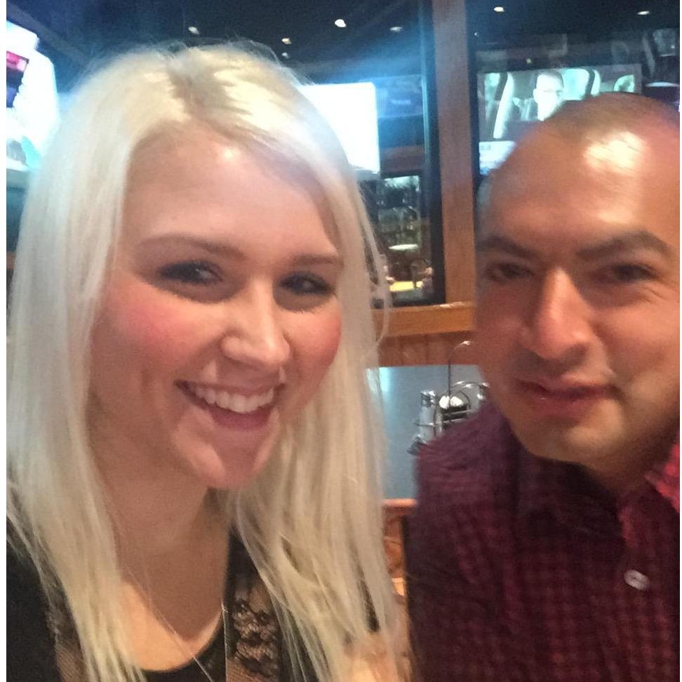 Night before my birthday, first night out together to get drinks at Buffalo Wild Wings.