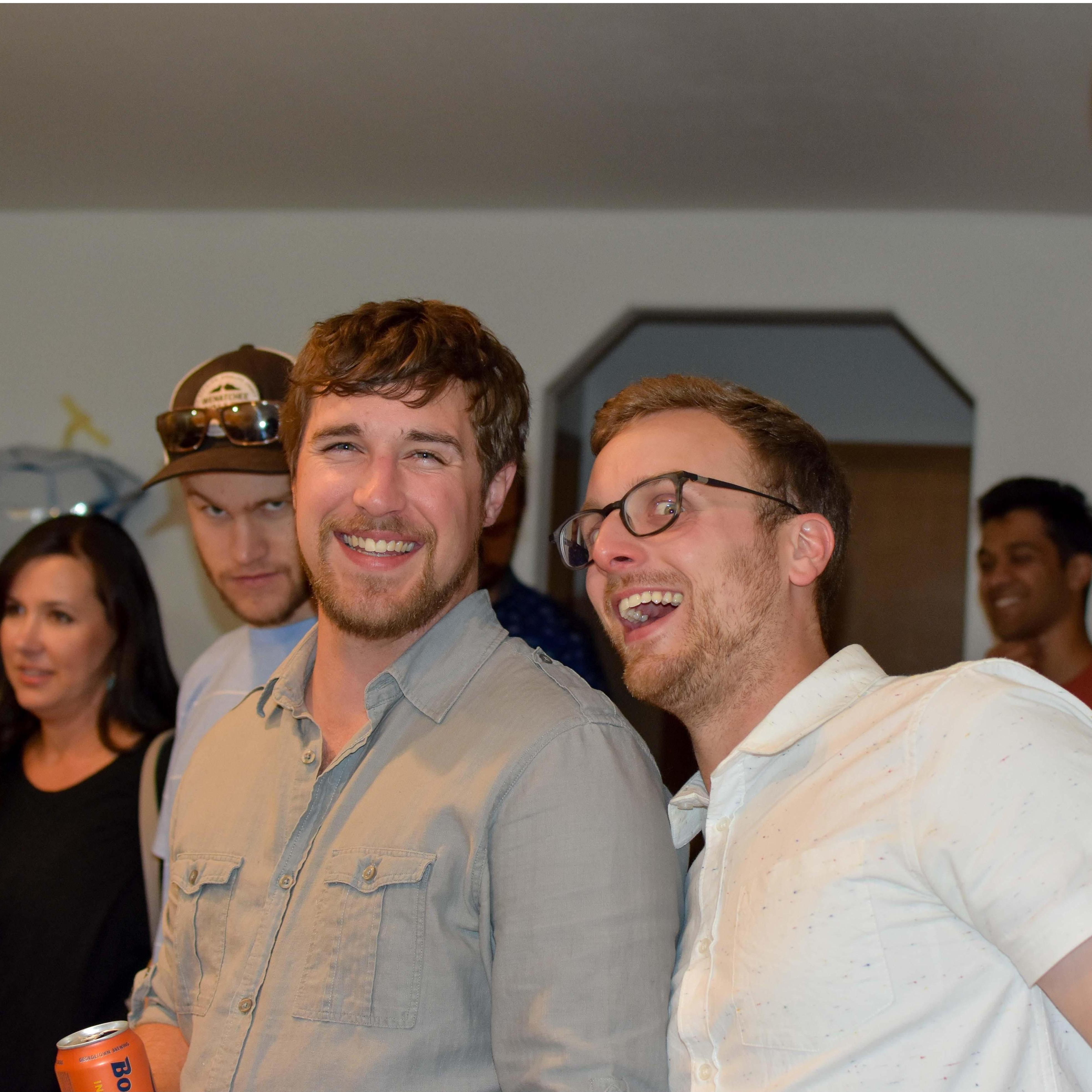 James and Katherine's engagement party, 2019