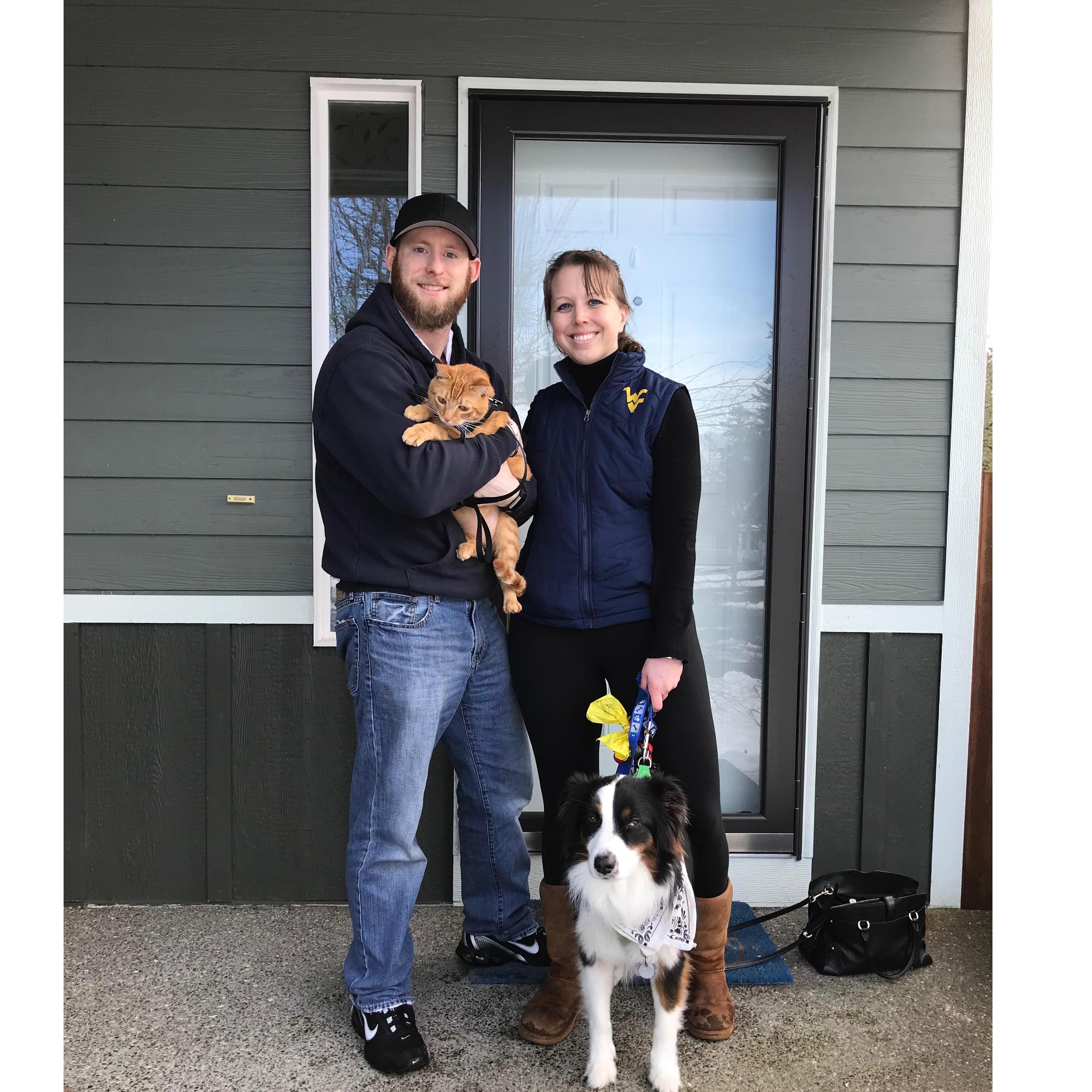 Saying goodbye to the first home we shared together in Spanaway, WA
