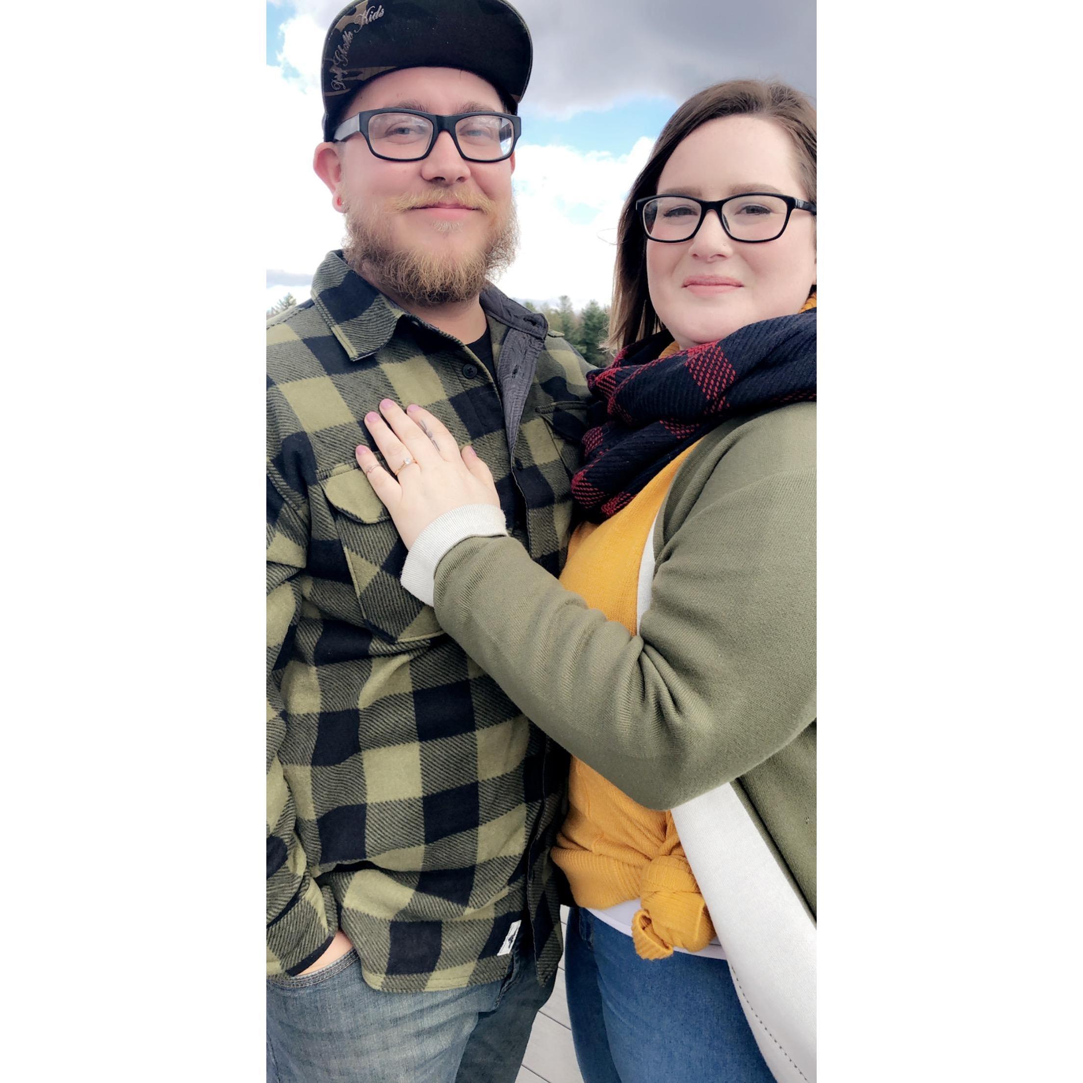 The day she said yes!