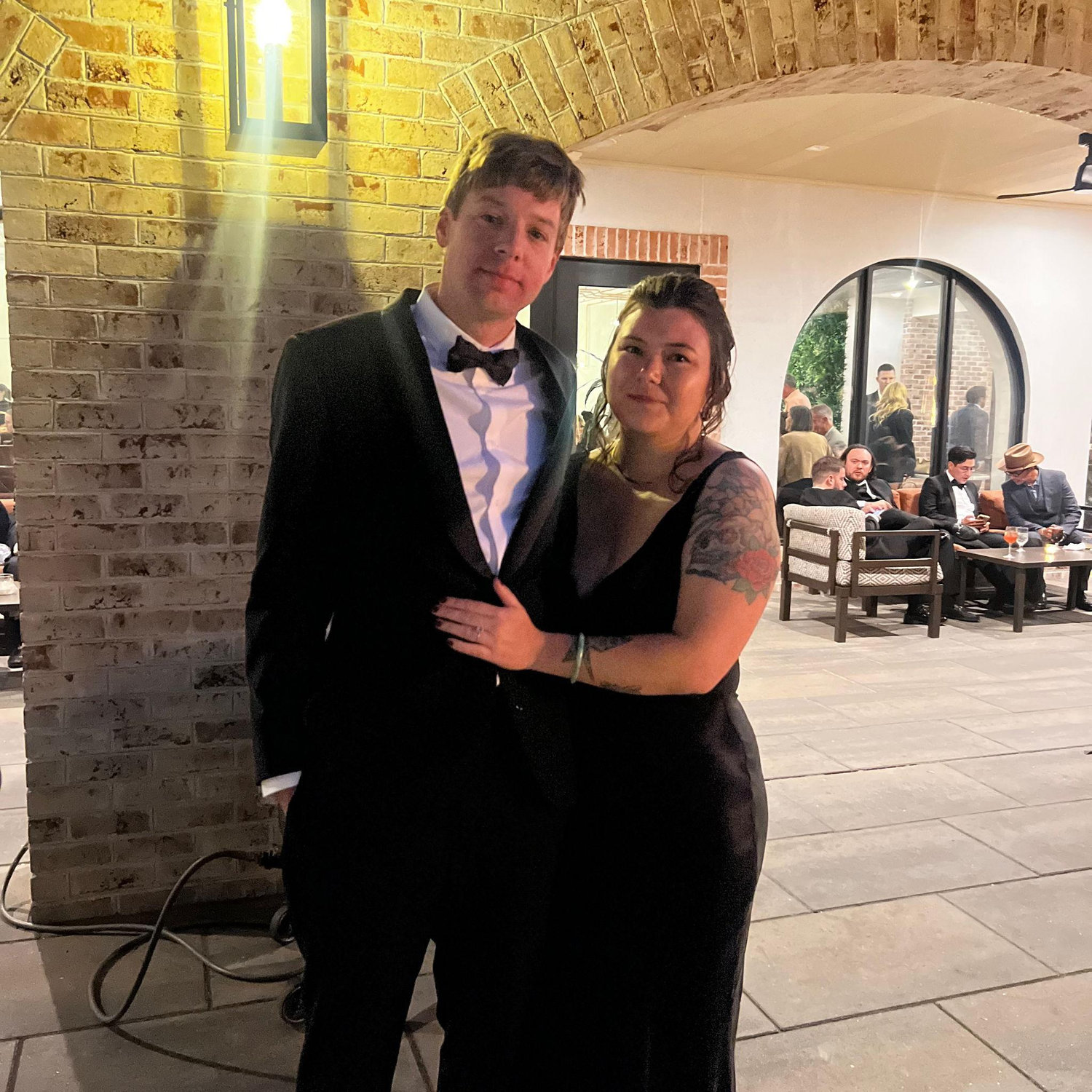We got dressed up in October 2025 to celebrate Shannon and Sam's wedding!