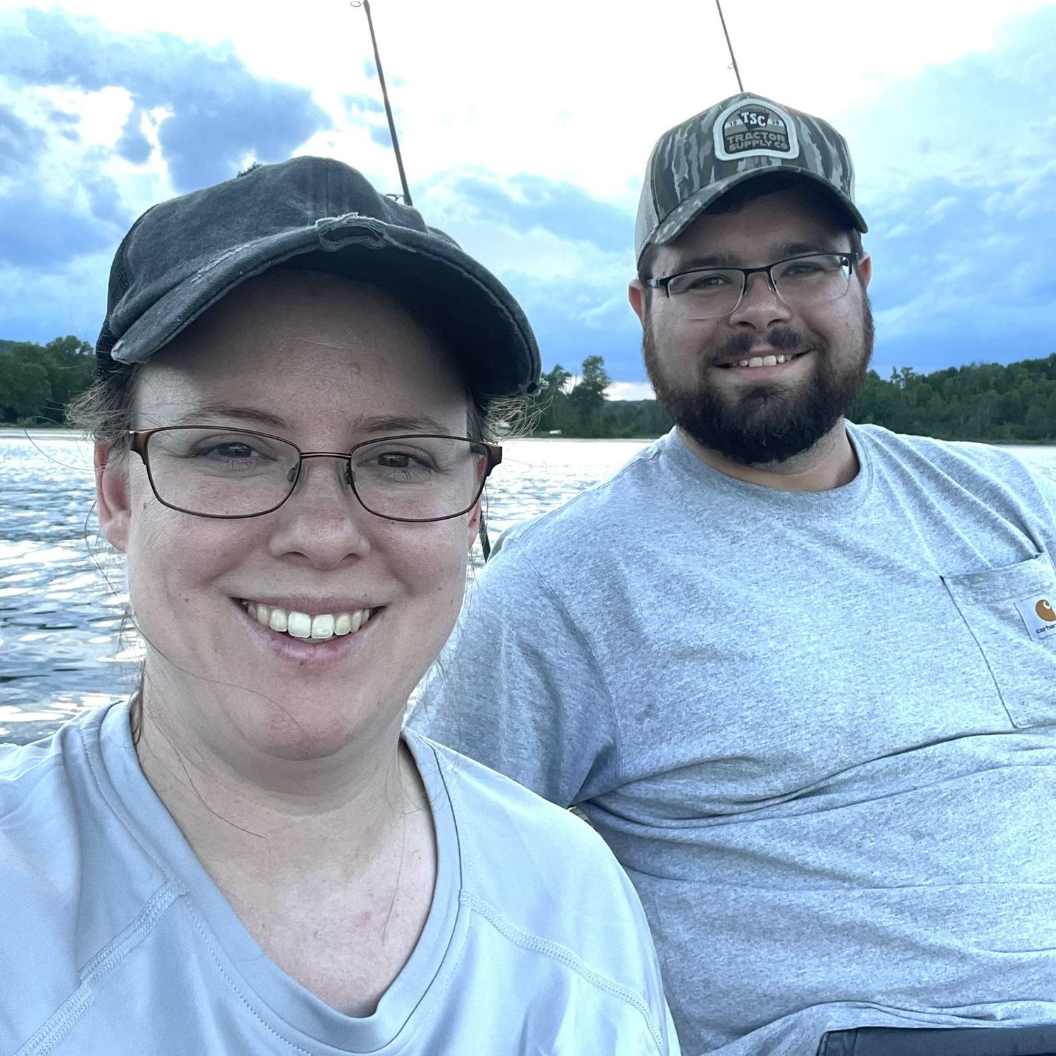 Fishing off the kayaks.