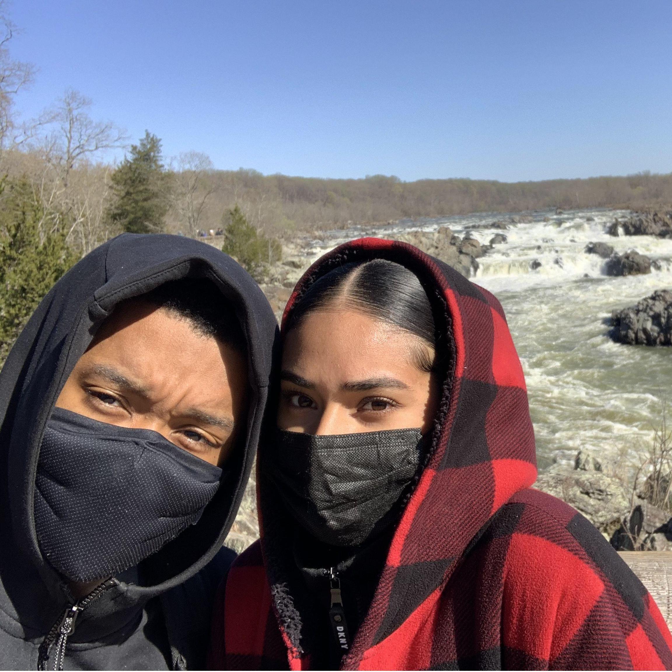 Hiking through Great Falls, VA - May 2021.