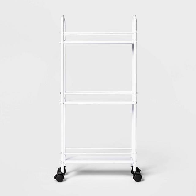 Narrow Storage Cart White - Room Essentials™