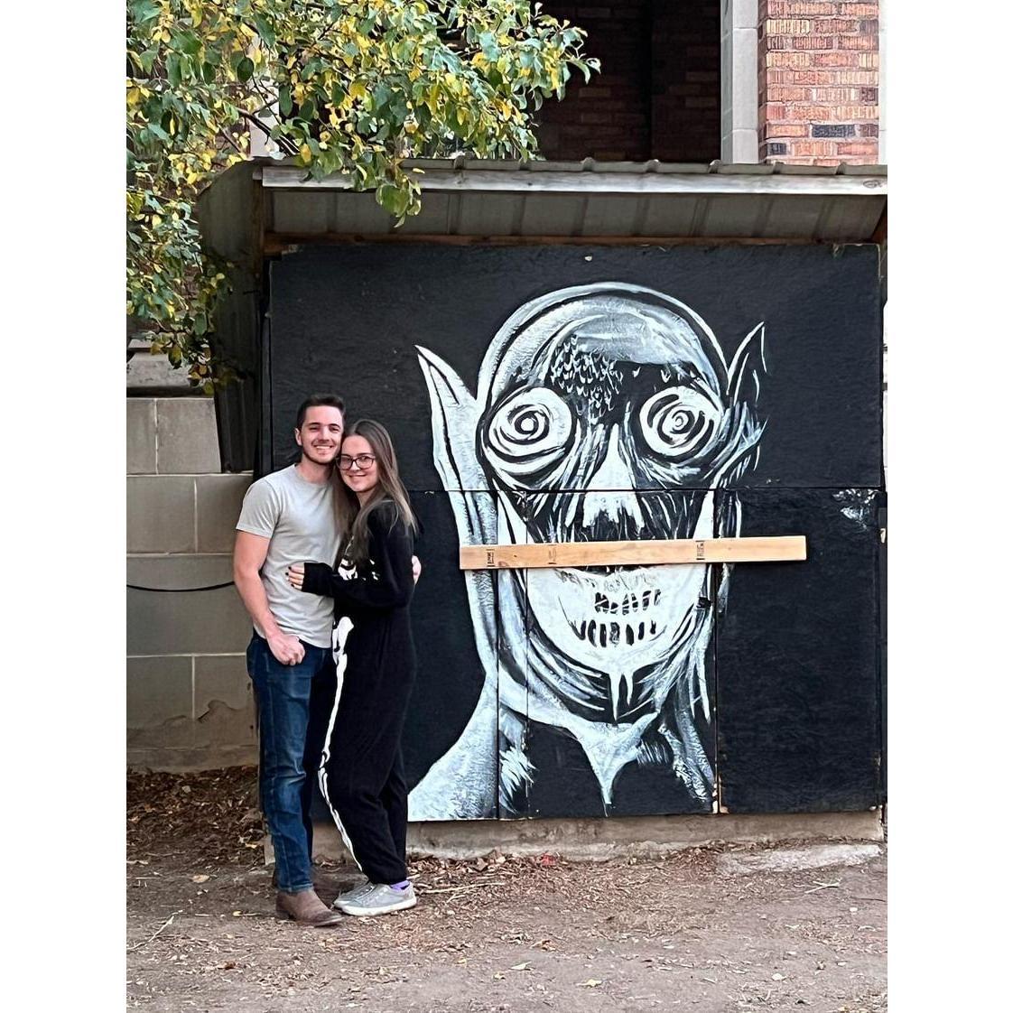 A favorite of both of ours, a family outting to a Haunted Abbey!