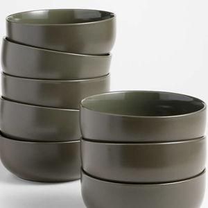 Hudson Burnt Green Stoneware Cereal Bowl + Reviews | Crate & Barrel