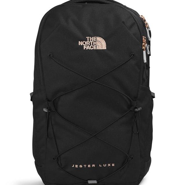 THE NORTH FACE Women's Every Day Jester Laptop Backpack, TNF Black/Burnt Coral Metallic, One Size