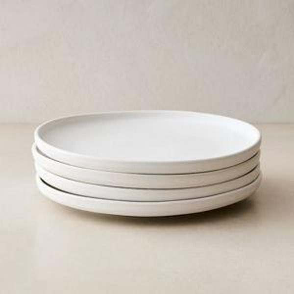 Kanto Stoneware Salad Plate Sets | Ice White