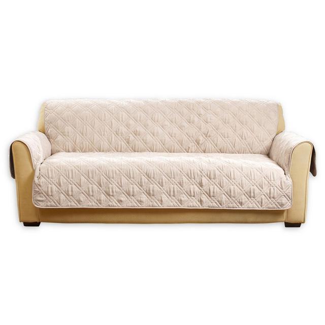 Sure Fit Quilted Pet Furniture Cover in Taupe