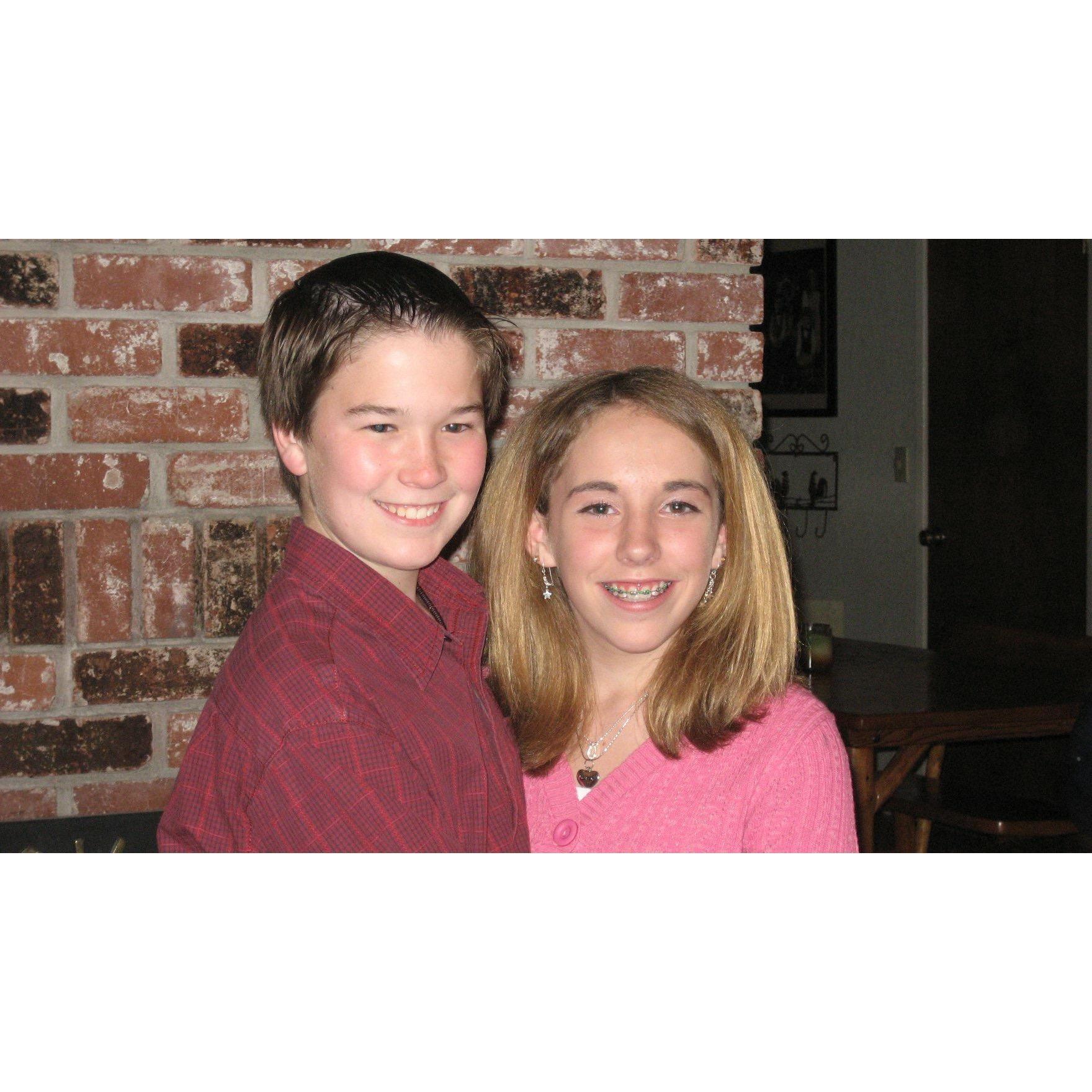 Every girl has that one guy, she has a crush on forever.
Evergreen Middle School's Valentine's Dance, 2006