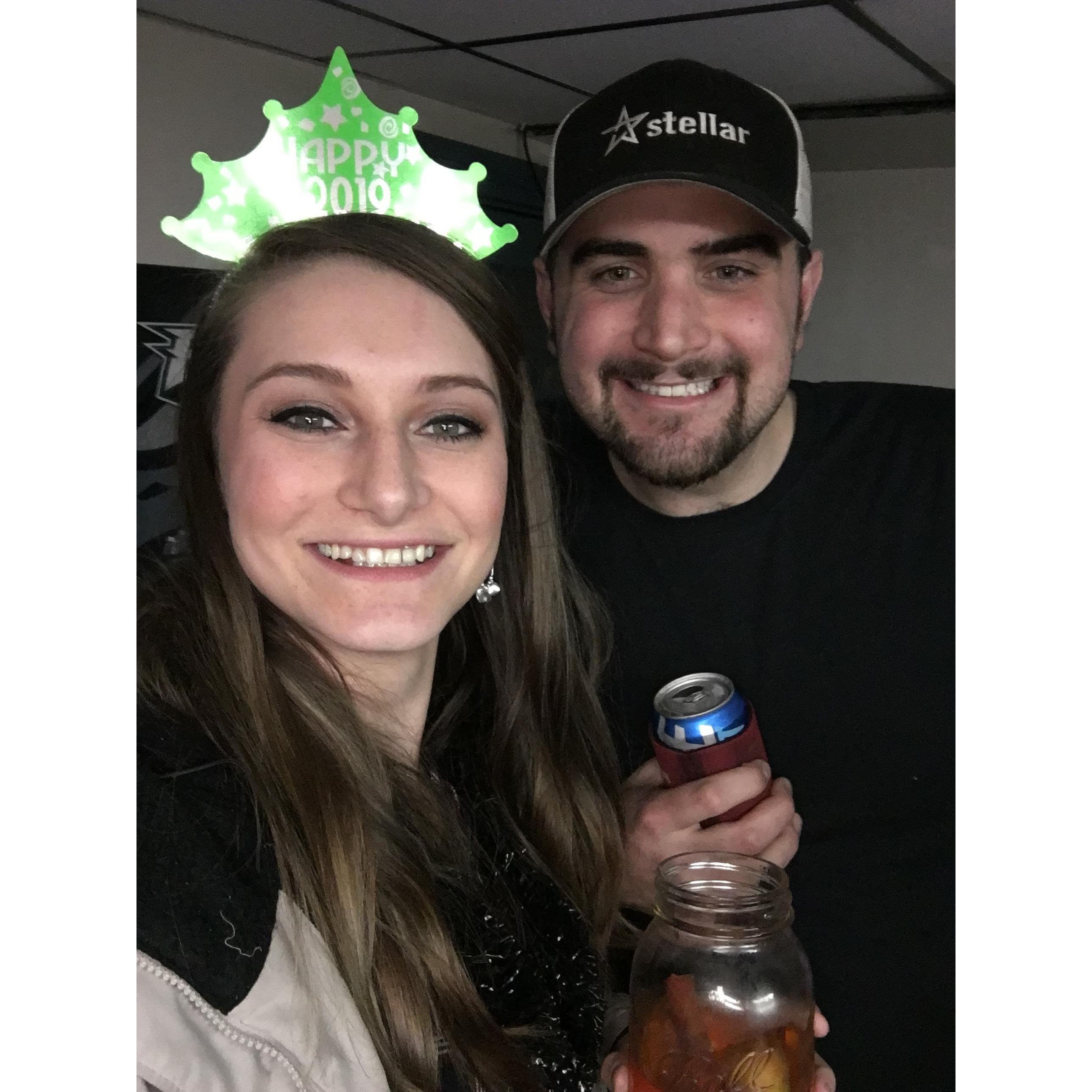 Ringing in the New Year at Brad's co-worker's house in Lancaster