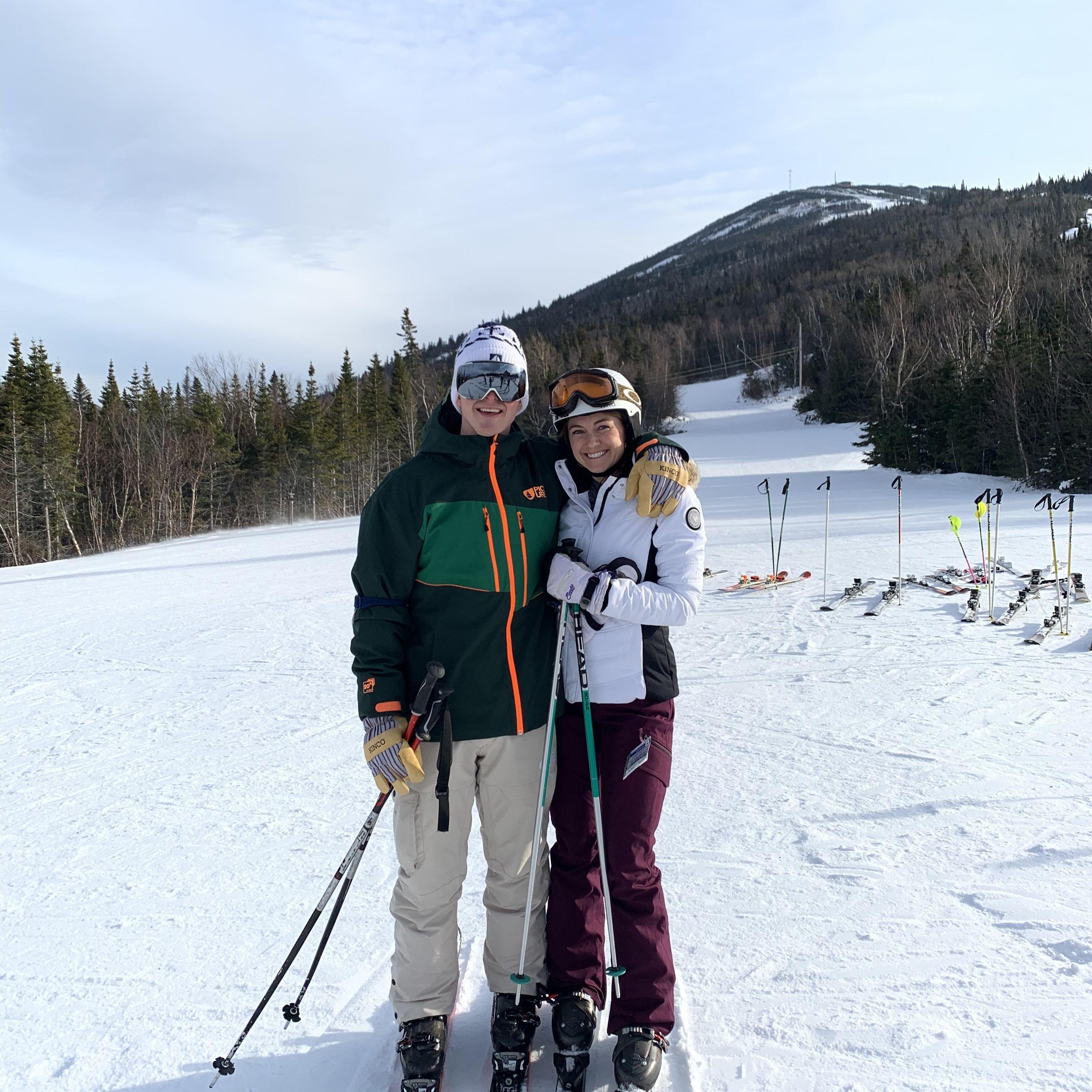 December 2019 - First time skiing at Sugarloaf together